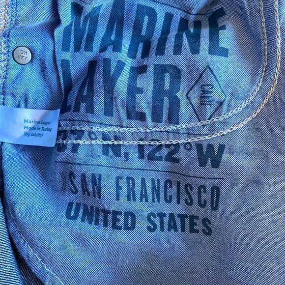 Marine Layer Men's Original Slim Fit Jeans Sz 32x34 Casual Comfort - Picture 6 of 11